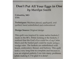 Dont Put All Your Eggs in One by Marilyn Smith - Sign
