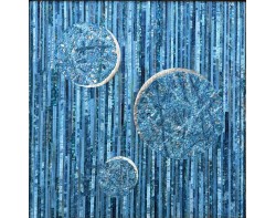 Circles & Stripes, Teal 001