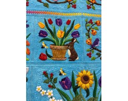 Baltimore In Blue by Linda Neal, Quilted by Jackie Brown - Detail 2