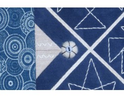 Stitch by Stitch - Blue by Susan K. Cleveland - Detail 2