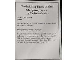 Twinkling Stars in the Sleeping Forest by Yaeko Ichiwata - Sign