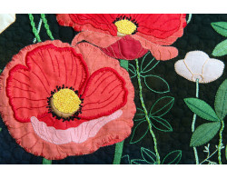 P is for Poppy and Periwinkle by Kathie Kerler - Detail 1 (Photo from kathiekerler.com)