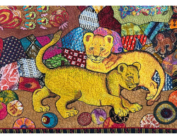 African Crazy Play by Ann Horton - Lion Detail 1