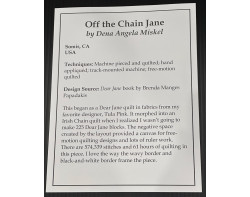 Off the Chain Jane by Dena Angela Miskel - Sign