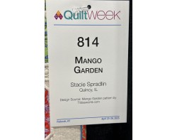 Mango Garden by Stacie Spradlin - AQS QuiltWeek Paducah 2025 Sign