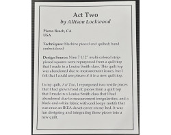 Act Two by Allison Lockwood - Sign