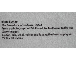 The Secretary of Defense by Bisa Butler - Sign