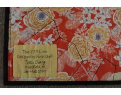 The EPP Lion by Tina Craig - Label