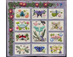 Garden Friends by Lisa Mortell - On Display at Houston International Quilt Festival 2024