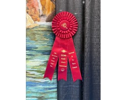 Boulders at Lower Yosemite Falls by Sandra Mollon - Second Place Naturescape Ribbon at Houston International Quilt Festival 2025