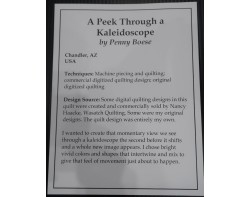 A Peek Through a Kaleidoscope by Penny Boese - Sign
