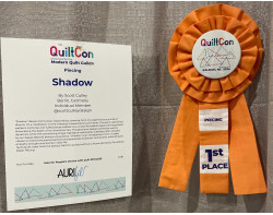 Shadow by Scott Culley - First Place Piecing Ribbon and Sign (From Scott Culley Design Facebook Page)
