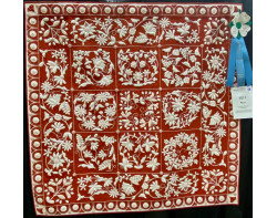 Ruby by Christine Wickert (Photo by Ricky Tims from AQS QuiltWeek Paducah 2023)