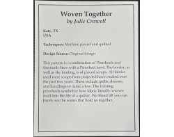 Woven Together by Julie Crowell - Sign
