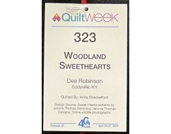 Woodland Sweethearts by Dee Robinson, Quilted by Anita Shackelford - Sign