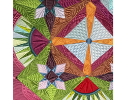 Dreams of a Summer Day by Margaret Solomon Gunn - Detail 2 (Photo from the Road to California Quilters Conference and Showcase Facebook Page)