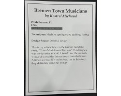 Bremen Town Musicians by Kestrel Michaud - Sign (Photo by John Anderson)