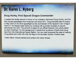 Doug Hurley, First SpaceX Dragon Commander by Dr. Karen Nyberg - Sign