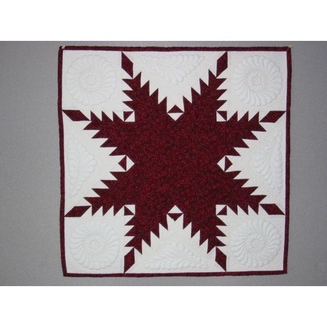 Feathered Star with trapunto
