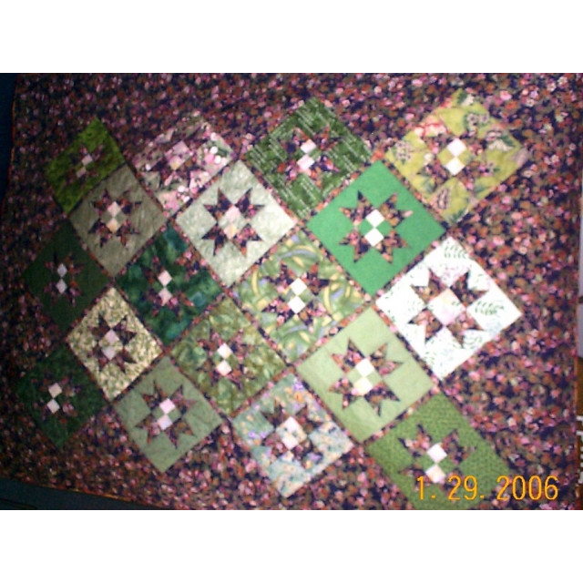 Joey's Green and Purple Quilt