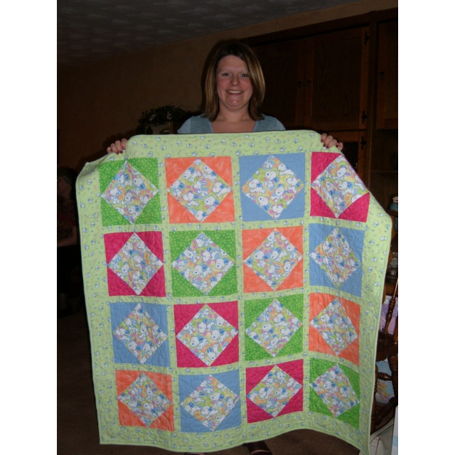 Sophia's Snoopy baby quilt