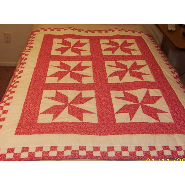 Windmill in Red & White