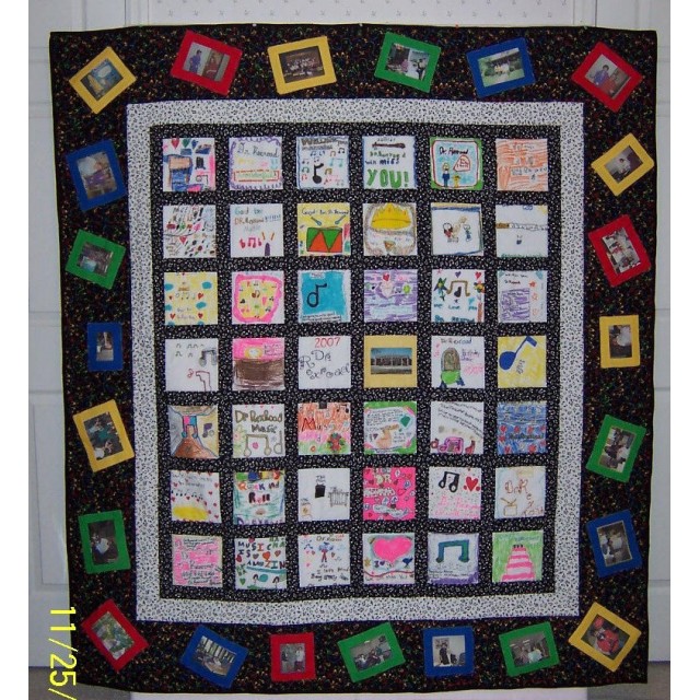 Music Teacher Memory Quilt