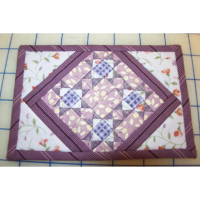 Purple Postcard Miniquilt