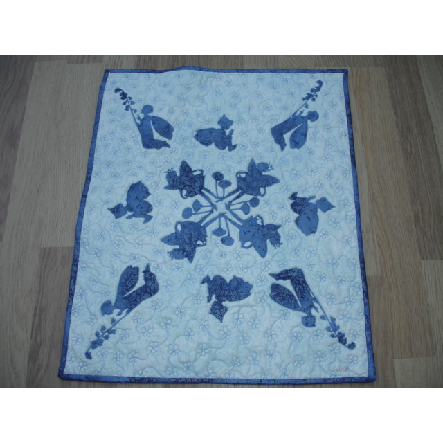 fairies in a frosty garden