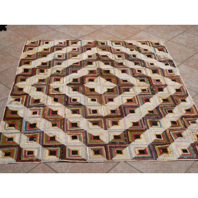 log cabin Civil War quilt
