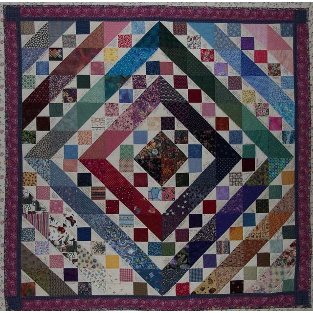 Treadle On Block Exchange quilt, 2004