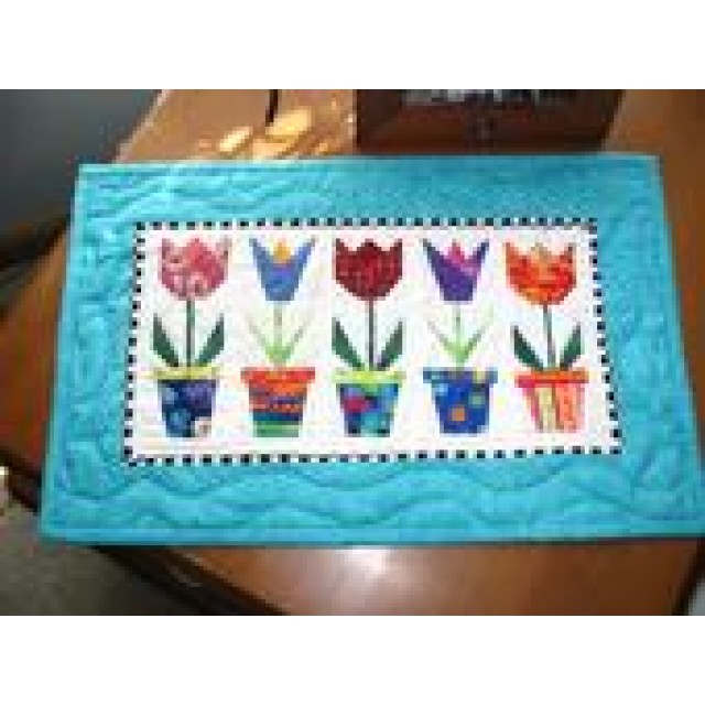 all the tulips in a row
