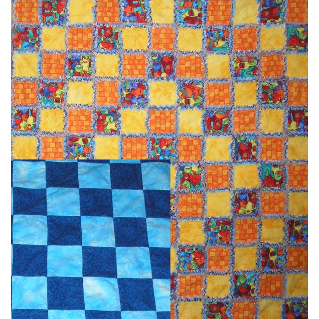 Good Night (back of quilt). Wake up (front quilt)