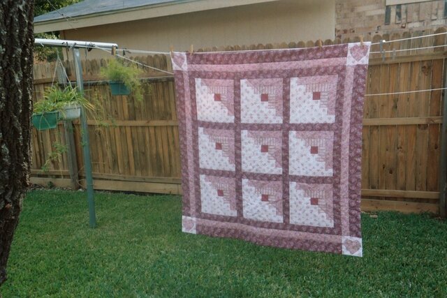 Pink Log Cabin