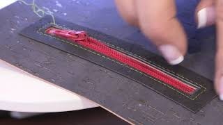 Inserting a Zipper into Cork Fabric