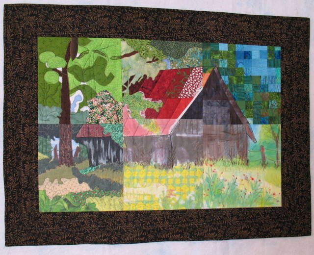 Red Roof Barn Slice Quilt