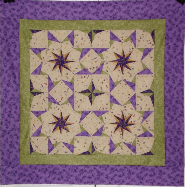 Purple and Green Stars