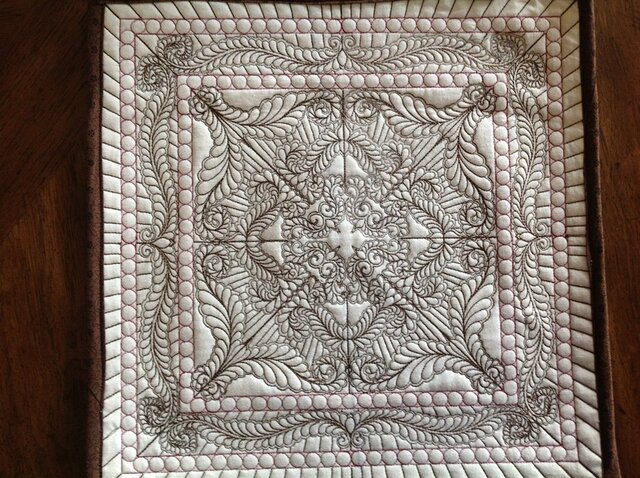 Touch of Red practice quilt