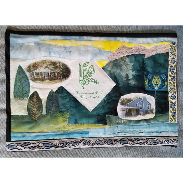 Wedding napkin collage