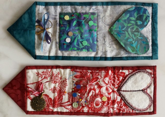 Heart Sewing Case - Ribbon Applique