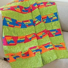 Fractured Triangles Quilt Pattern