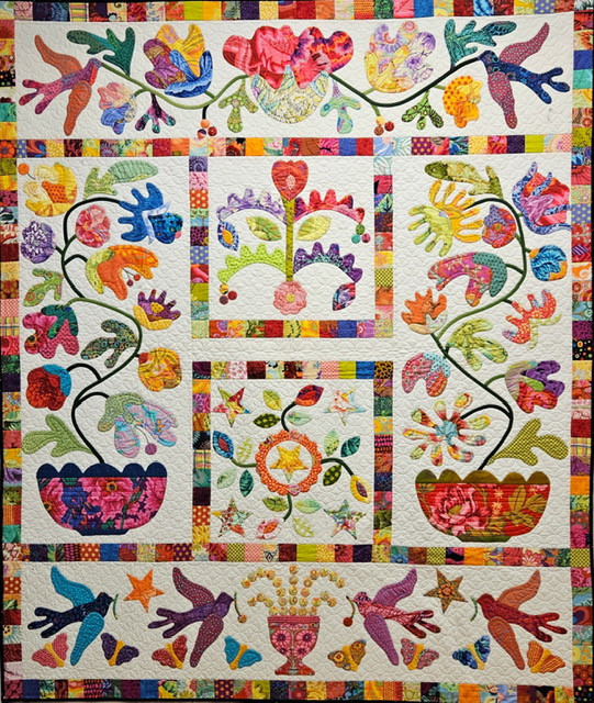 BIRDS AND FLOWERS FLYING 