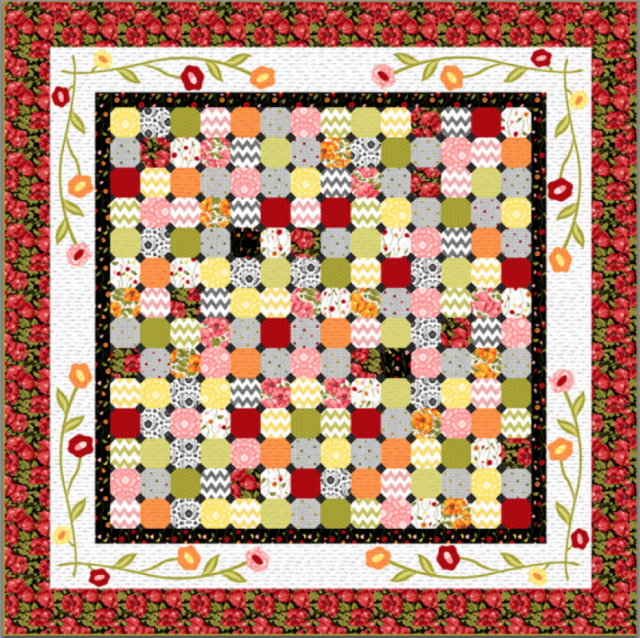 Poppy Patio Quilt - Jill Finley
