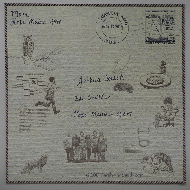 Postcard Quilt - A Letter to My Sons