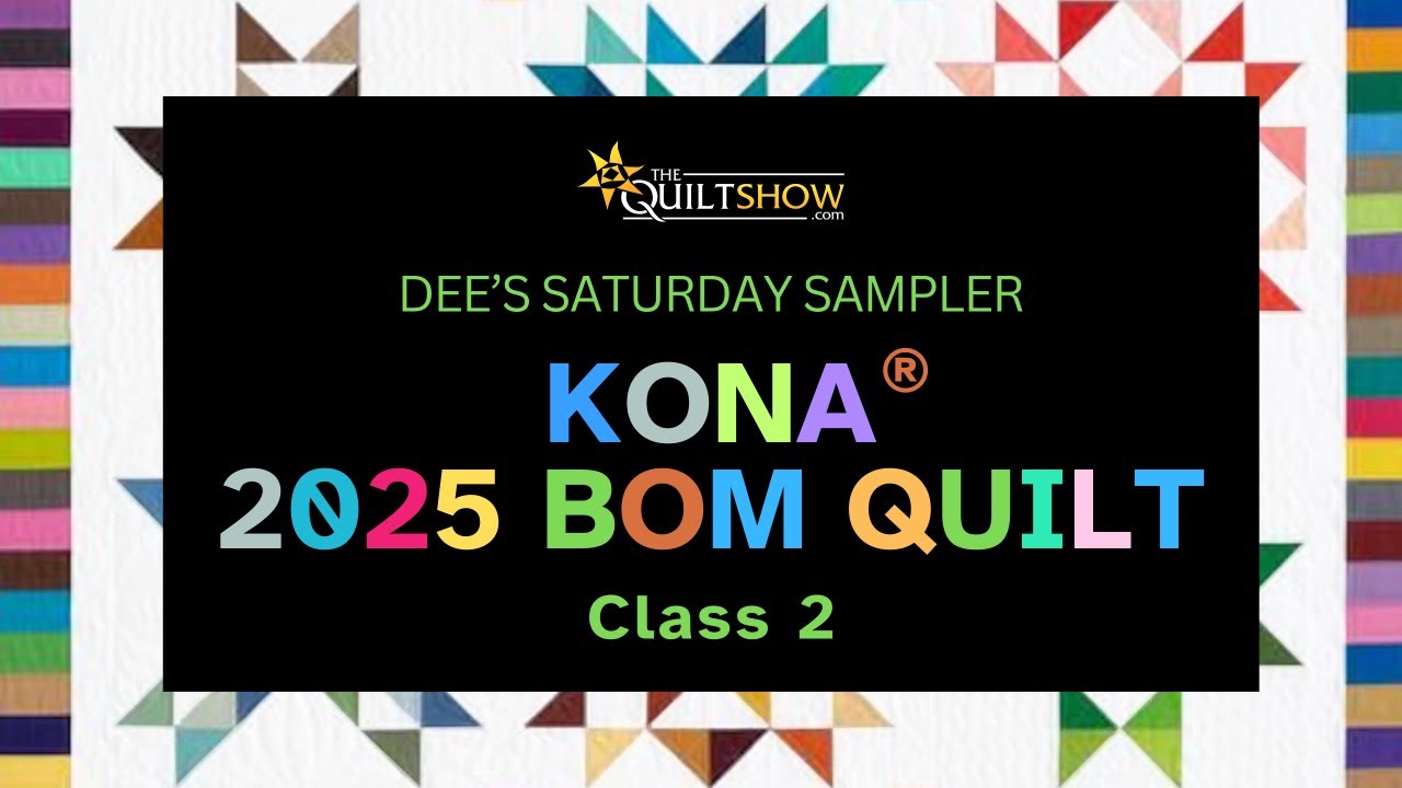 Kona 2025 BOM Speed Round Class 02: Half-Square Triangles