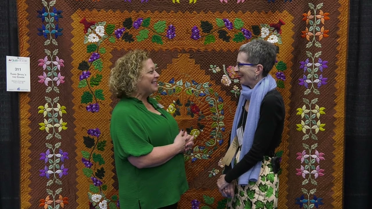 &quot;Third Spool&#039;s The Charm&quot; - Barbara Korengold at AQS QuiltWeek - Lancaster 2024