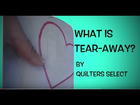 Quilters Select TearAway Stabilizer