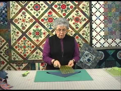 Sharon Pederson - Lesson 05 - How to Cut a Triangle When Your Ruler Isn't Large Enough