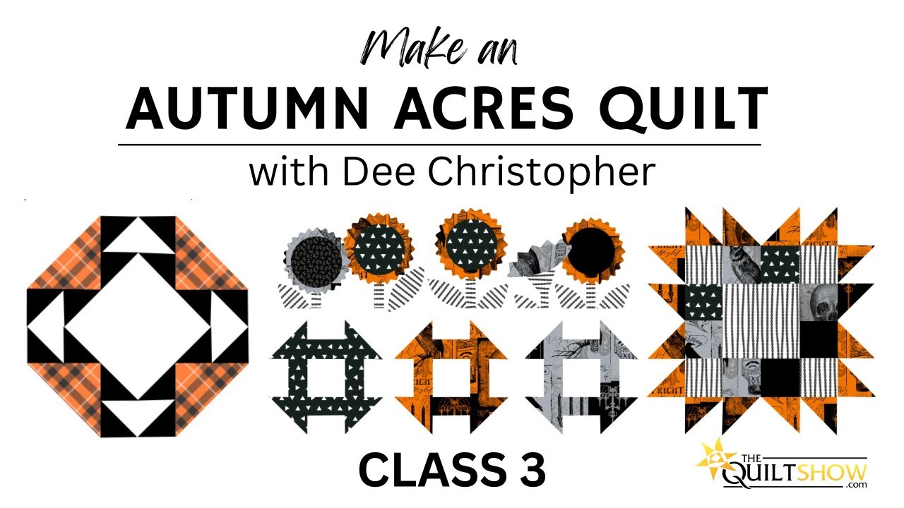 Autumn Acres Halloween Quilt - Lesson 3