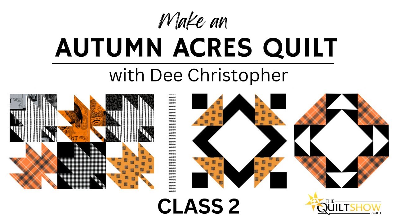 Autumn Acres Halloween Quilt - Lesson 2